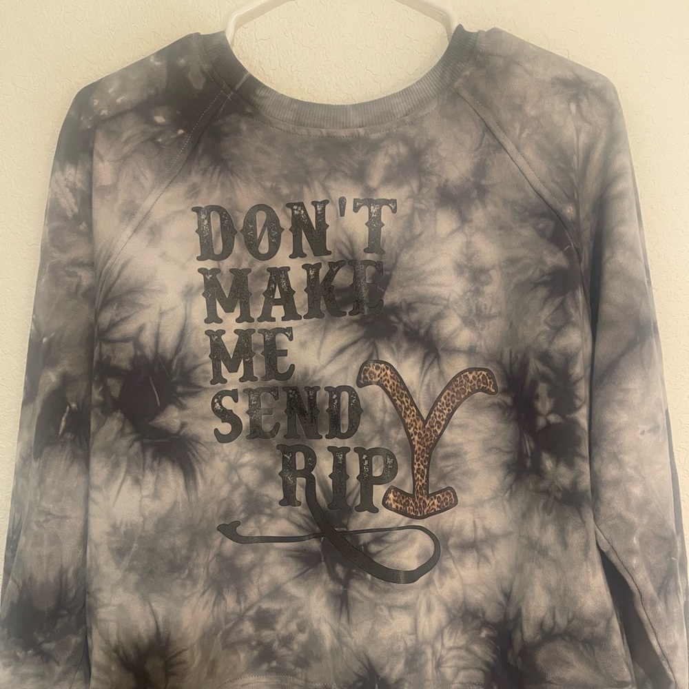 Tye dyed YELLOWSTONE sweatshirt!!!!